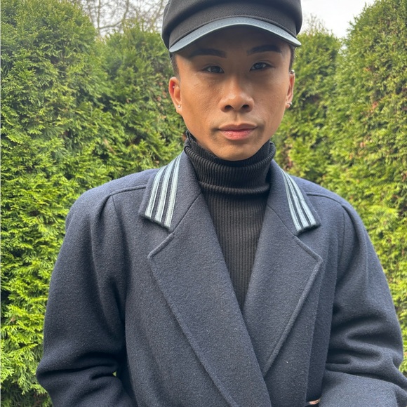 Wool Blend Vintage trench  Coat - Picture 7 of 7